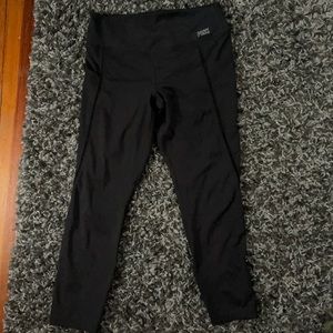 Victoria’s Secret Pink black ankle leggings
